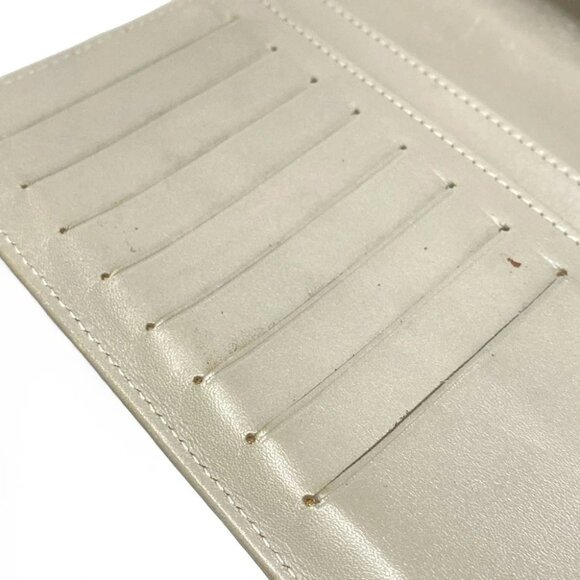 CHANEL - Gray Leather Long Wallet - Picture 11 of 13